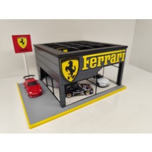 Ferrari Diecast Showroom Garaj Diorama 1:64 Ölçek