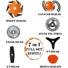 Eısenn Alman 7 In 1 W-power 20 Hp Fireprof Motor Bakır Sargılı Sırt Tipi Ot Çim Biçme Tırpan Makinası