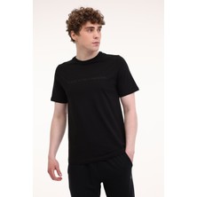 Lumberjack ml Sono 11ITL615 5fx Siyah Erkek Kısa Kol T-Shirt