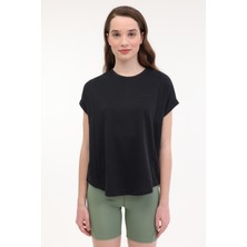 Lumberjack Wl Fun 11MD1143 5fx Siyah Kadın Kısa Kol T-Shirt