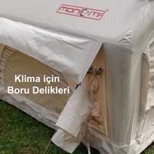 Monicamp 12 Kişilik 4 Mevsim Şişme Kamp Çadırı 12M2 300CM x 400CM x 210CM 420D Kumaş