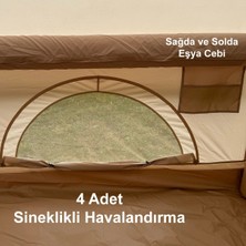 Monicamp 12 Kişilik 4 Mevsim Şişme Kamp Çadırı 12M2 300CM x 400CM x 210CM 420D Kumaş