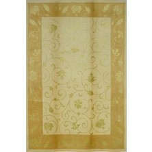 Saf Kaşmir Yünü ve Ipek Detaylı El Dokuma Tibet Dalyana Halısı (172 x 243  cm , 4.2 M²)