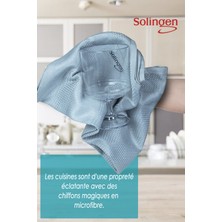 Solingen Mikrofiber ( 3 Adet ) Sihirli bez, Cam Bezi