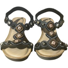 Orijinal Guja 185 Ortopedik Dolgu Topuklu Şık Bayan Sandalet