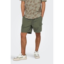 Only&sons Onskal Cargo 0287 Shorts Yeşil Erkek Şort
