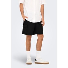 Only&sons Onskal Cargo 0287 Shorts Siyah Erkek Şort