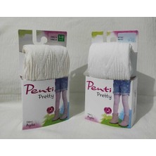 Penti Yüksek Pamuk Oranı Knitwear 2'li Külotlu Çocuk Çorabı - Kız Çocuk Külotlu Çorap
