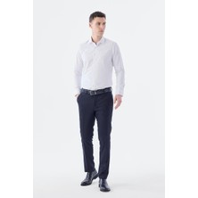 Lacivert Comfort Fit Yan Cep Pantolon