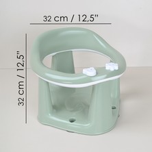2'li Bebek Banyo Oturağı ve Minder Seti - Vakum Taban Mama Oturağı, Yıkanabilir Oturak Minderi Yeşil