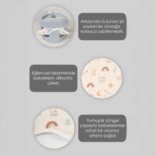 2'li Bebek Banyo Oturağı ve Minder Seti - Vakum Taban Mama Oturağı, Yıkanabilir Oturak Minderi Gri