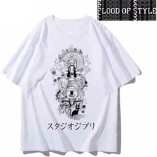 Tarz Sokak Hayao Miyazaki Hayao Hareketli Kale Anime Ruhların Kaçışı Ortak Adı Etrafında T-Shirt Erkek V