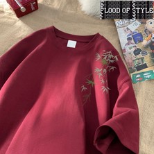 Tarz Sokak Erkek Boy T-Shirt Beyaz Pamuk T Shirt 5xl Erkekler Için Rahat Yaz Giyim Moda Yaprak Baskı Tee