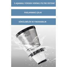 Tecnopoint Kablosuz Araç Içi Süpürge – 80W, Güçlü Emiş, Type-C Şarjlı, Ultra Sessiz, Hafif Tasarım