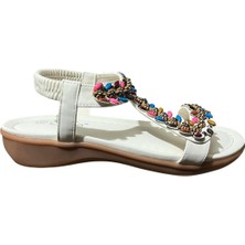 Orijinal Guja 150-8 Ortopedik Taşlı Bayan Sandalaet