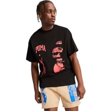 Puma Excavation Erkek Siyah Basketbol T-Shirt 63066401