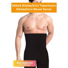 Özel Üretim Göbek Düzleştirici Toparlayıcı Bel Inceltici Erkek Duble Boxer Korse