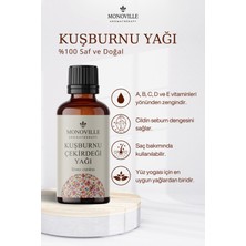 Monoville Kuşburnu Çekirdeği Yağı 30 ml Soğuk Sıkım Saf ve Doğal (Rosehip Seed Oil)