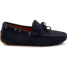 Lacivert Leather Erkek Loafer Ayakkabı E01502202402