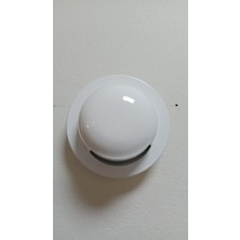 Dış Cephe Davlumbaz  Aspiratör Çıkış Kapağı Rüzgar Yağmur Önleyici Menfez  Sineklik Telli 120 mm (12 Cm) Beyaz