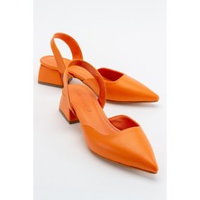 Ccway Kadın Topuklu Sandalet ORANJ CİLT