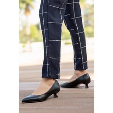 Ccway Kadın Topuklu Ayakkabı SİYAH CİLT