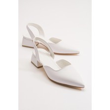 Ccway Kadın Topuklu Sandalet BEYAZ CİLT