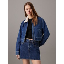 Denım Zıp Jacket Sherpa