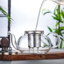 Cam Demlik Bitki Çayı Demliği 600ML