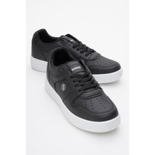 Ccway Bağcıklı Kadın Spor Ayakkabı SİYAH BEYAZ TABAN