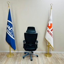 Arya Casella Fileli Krom Ayaklı Oynar Kollu Ofis Koltuğu Fırat Ofis
