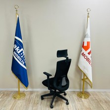 Arya Casella Fileli Krom Ayaklı Oynar Kollu Ofis Koltuğu Fırat Ofis