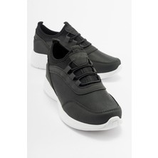 Ccway Kadın Streçli Spor Ayakkabı SİYAH BEYAZ