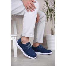 Ccway Erkek Bağcıklı Spor Ayakkabı MAVİ