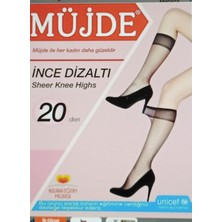 Müjde 20 Den Ince Dizaltı Çorap 6'lı
