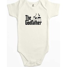 Z zepplin The Godfather Black Text Ekru Renk Bebek Body Zıbın