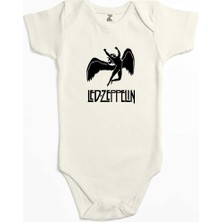 Z zepplin LED Zeppelin Black Angel Ekru Renk Bebek Body Zıbın