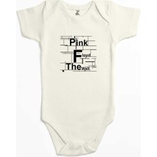Z zepplin Pink Floyd The Wall Ekru Renk Bebek Body Zıbın