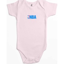 Z zepplin Basketbol Logo Pembe Renk Bebek Body Zıbın
