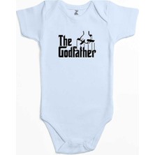 Z zepplin The Godfather Black Text Mavi Renk Bebek Body Zıbın