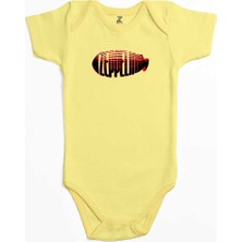Z zepplin LED Zeppelin Zeplin Sarı Renk Bebek Body Zıbın