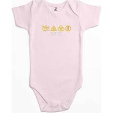 Z zepplin LED Zeppelin Zoso Yellow Pembe Renk Bebek Body Zıbın