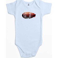 Z zepplin LED Zeppelin Zeplin Mavi Renk Bebek Body Zıbın