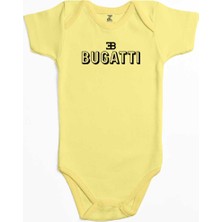 Z zepplin Bugati Text Sarı Renk Bebek Body Zıbın