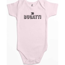 Z zepplin Bugati Text Pembe Renk Bebek Body Zıbın