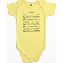 Z zepplin Guns N Roses November Rain Sarı Renk Bebek Body Zıbın