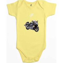 Z zepplin Suzuki Hayabusa Stompgrip Sarı Renk Bebek Body Zıbın