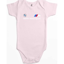 Z zepplin Bmw Logo M Power Motorsport Pembe Renk Bebek Body Zıbın