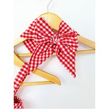 Kız Çocuk Askılı Tulum Bandana Takım