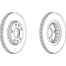 Magnettı Marellı 360704023400 Fren Diski Ön Megane Iıı 08- Megane Iv 15- Laguna Iıı 07- Scenic Iıı 08- Fluence 08- / Duster 10- Havalı 280MM